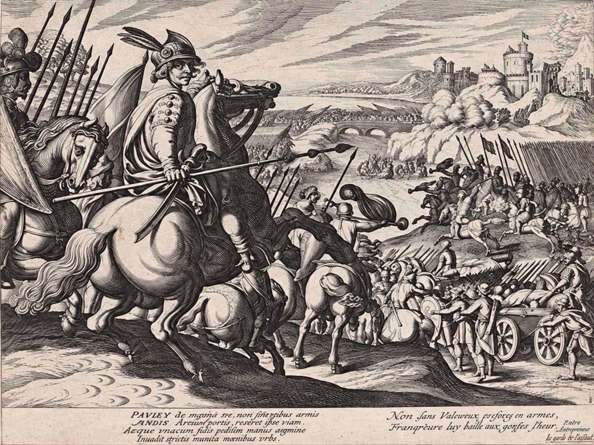 Battle of Pydna (engraving by Matthäus Merian, cca 1625)