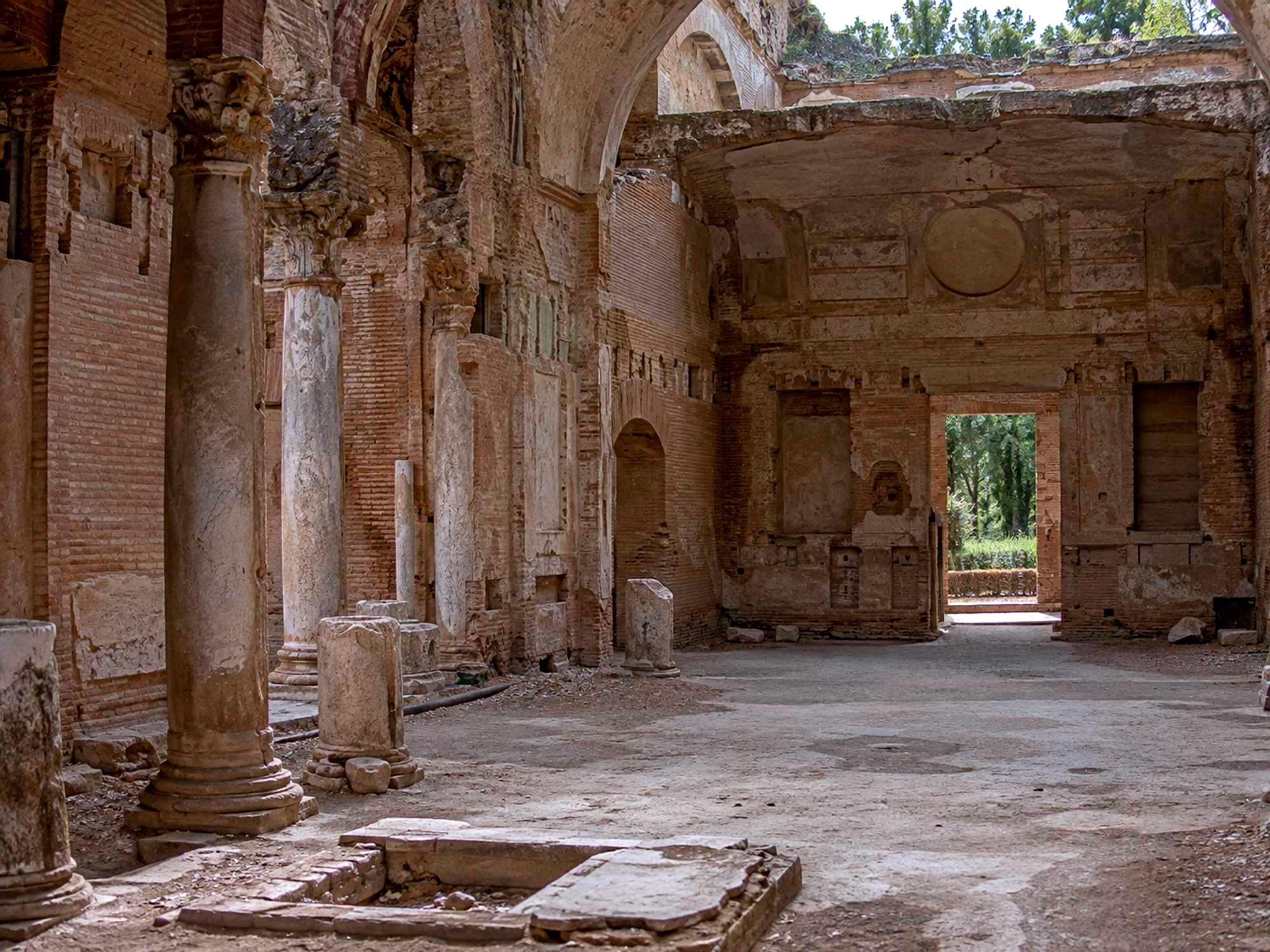 A possible representation of a Roman Villa, stripped off its marbles.