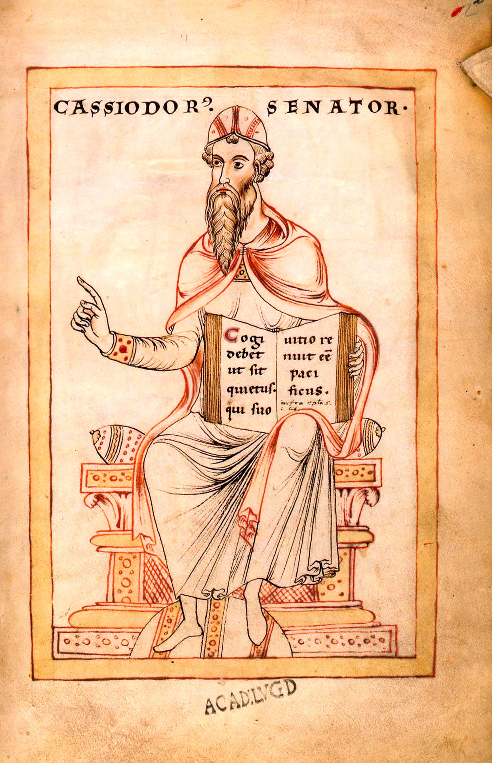 Frontispiece showing Flavius Magnus Aurelius Cassiodorus