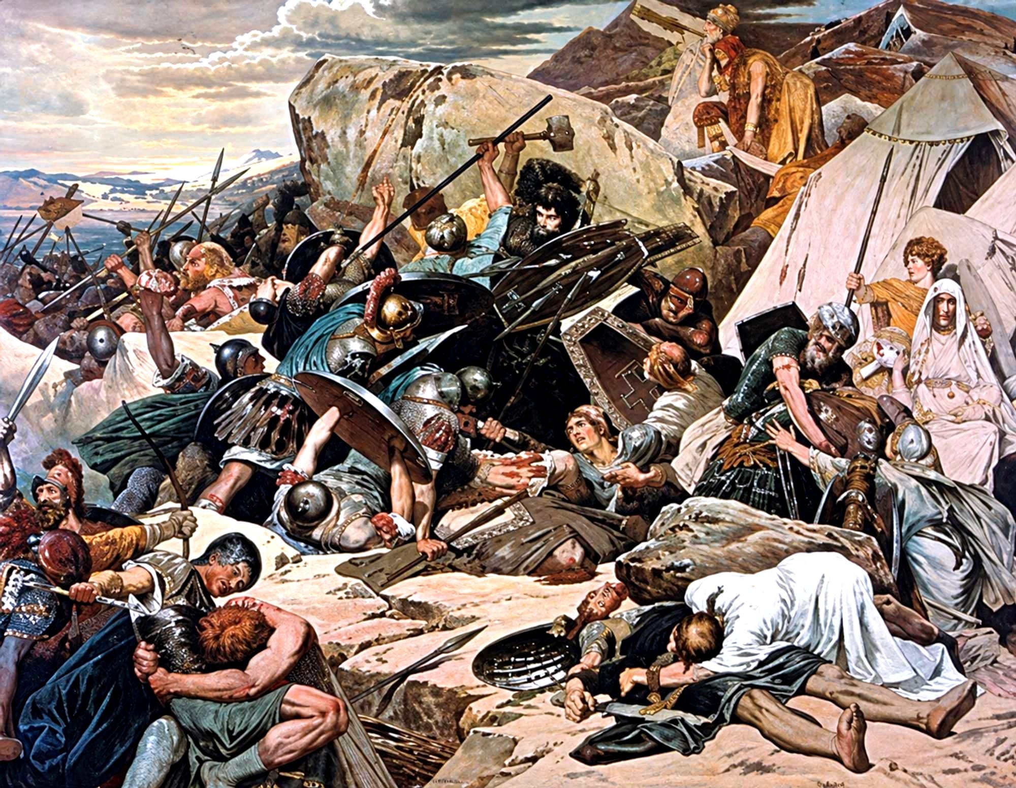 Gothic Battle of Mons Lactarius on Vesuvius