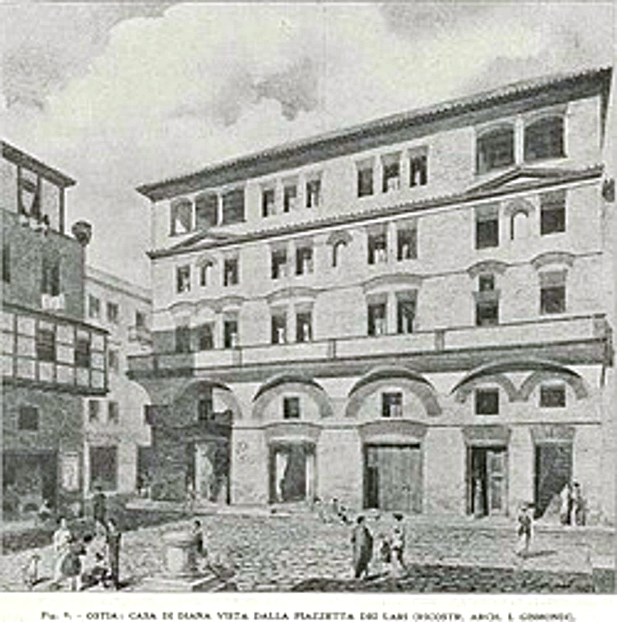 Insula reconstrustion. Casa di Diana