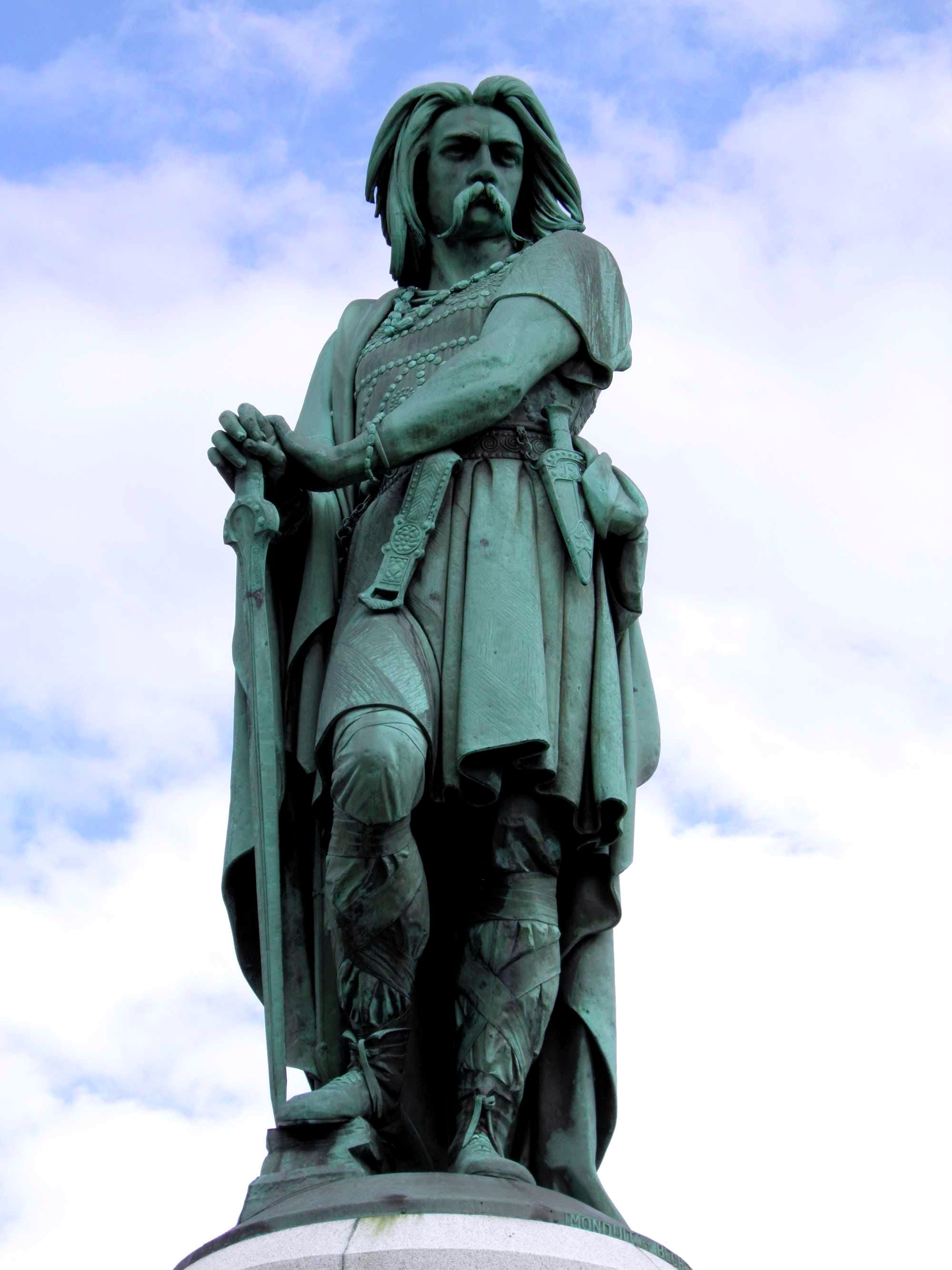 The colossal statue of Vercingetorix, Alesia