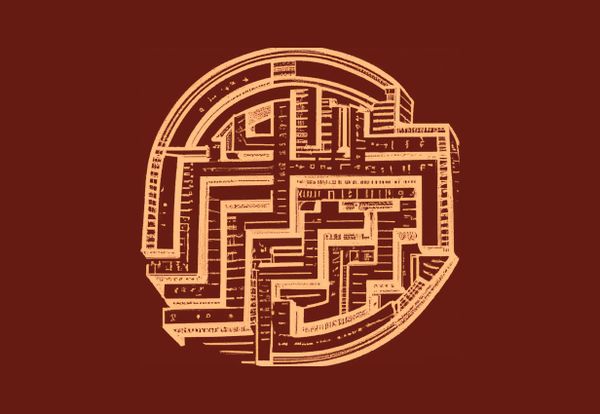 A lost map of a Rome's underground complex.