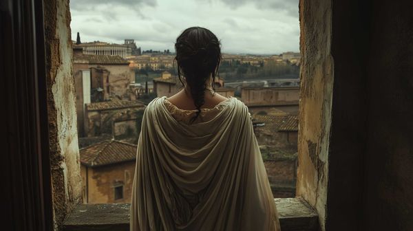 A possible representation of a poor Roman woman, living on the upper floor of an insula.