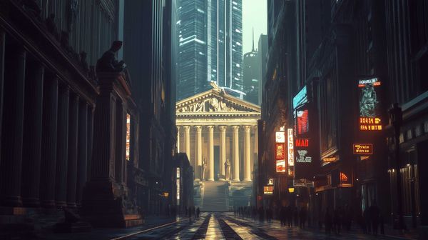 A fantasy representation of the modern Western world, with its central pillars resonating of the Roman Empire’s influence