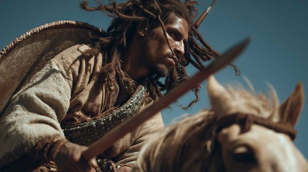 A possible representation of the famous Numidian Light Cavalry, as vividly described in Trajan’s column