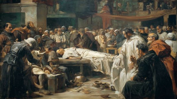 An AI-generated painting depicting the Plague of Cyprian