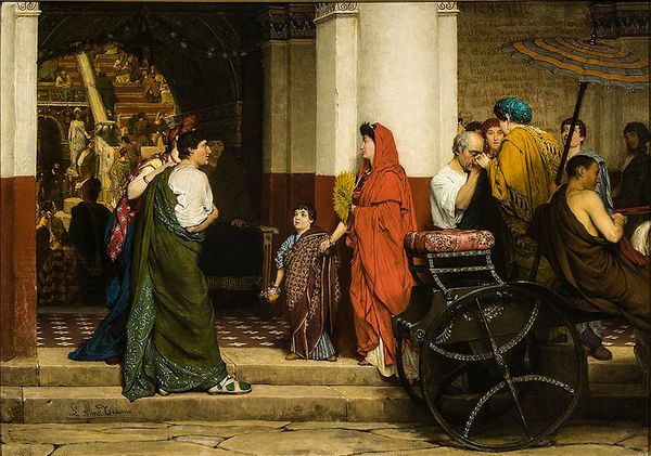 Entrance to a Roman Theatre, a painting by Sir Lawrence Alma-Tadema