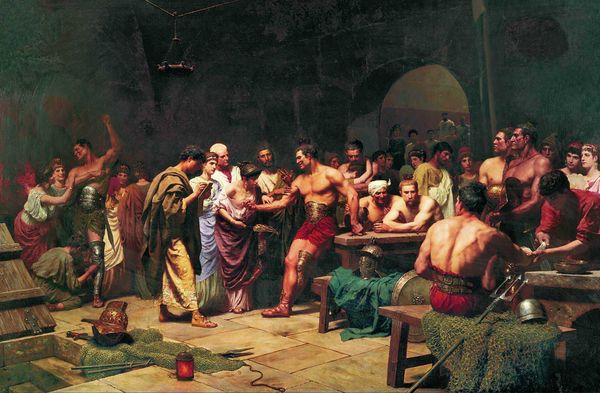 Gladiators Before Appearing on the Arena, a painting by Stefan Bakalowicz