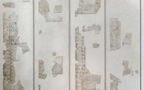 The Fasti Praenestini are a monumental Roman calendar carved in stone and set up in Praeneste (modern Palestrina) during the reign of Augustus.