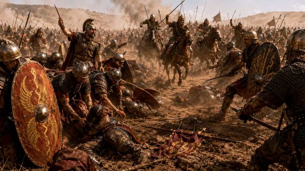 A possible representation of the battle of Adrianople