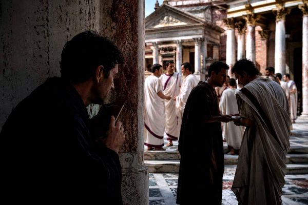 A possible representation of a "Roman spy". 