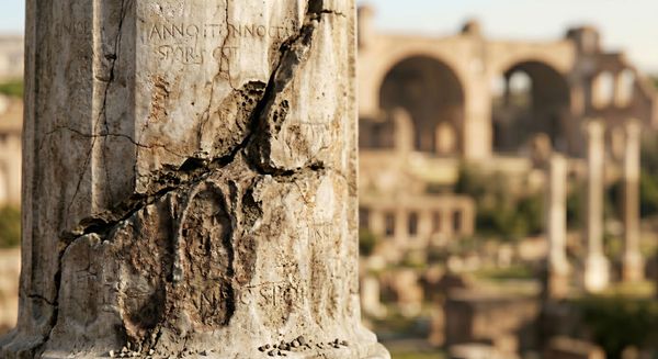 The Roman Empire's fall into decay