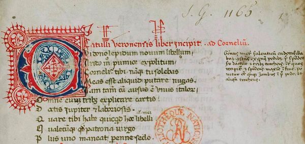 Catullus. Parisinus Latinus