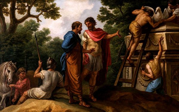 Mitellus Ordering a Marble Crow to Be Put on the Tomb of His Former Master, Diodorus Siculus 