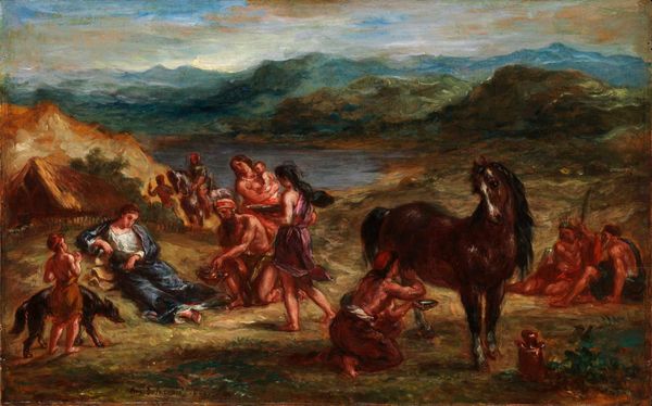 Eugène Delacroix, Ovid among the Scythians, 1862, Oil on wood, Metropolitan Museum of Art