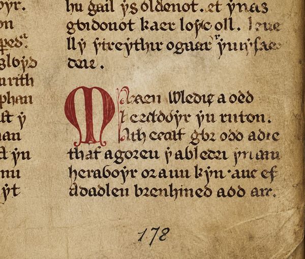 The White Book of Rhydderch, showing the actual beginning of The Dream of Macsen Wledig. 