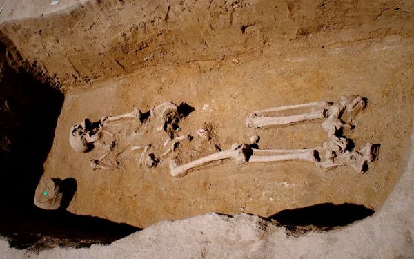 The burial of an adult male from the Szeleste cemetery