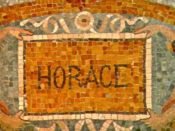 Ceiling mosaic honoring the poet Horace, Thomas Jefferson Building, Library of Congress, Washington, D.C. 