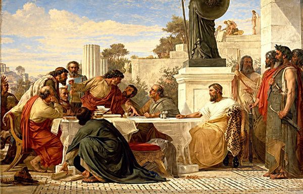 Edward Armitage - Julian the Apostate presiding at a conference of sectarian 