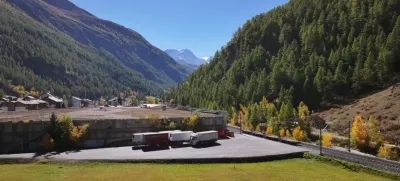 Einblicke ins Provisorium Notverlad Täsch