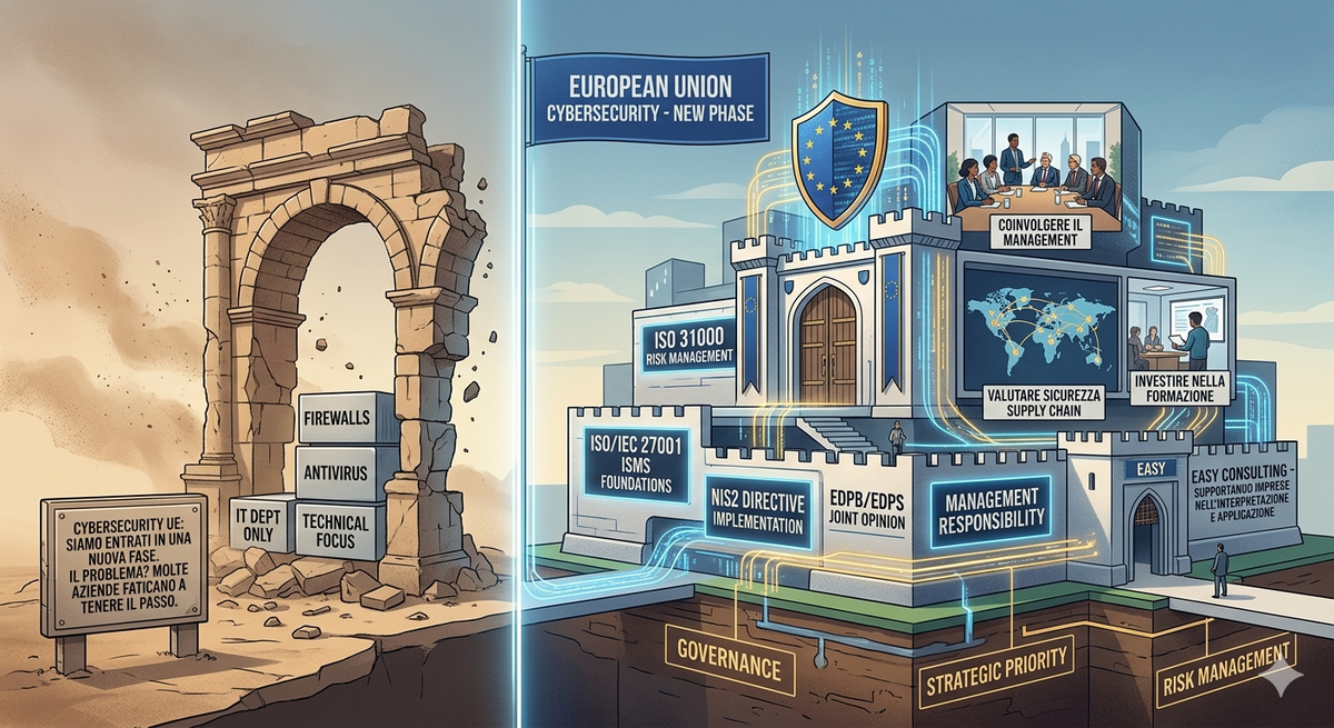 Cybersecurity UE: siamo entrati in una nuova fase. Il problema? Molte aziende faticano a tenere il passo