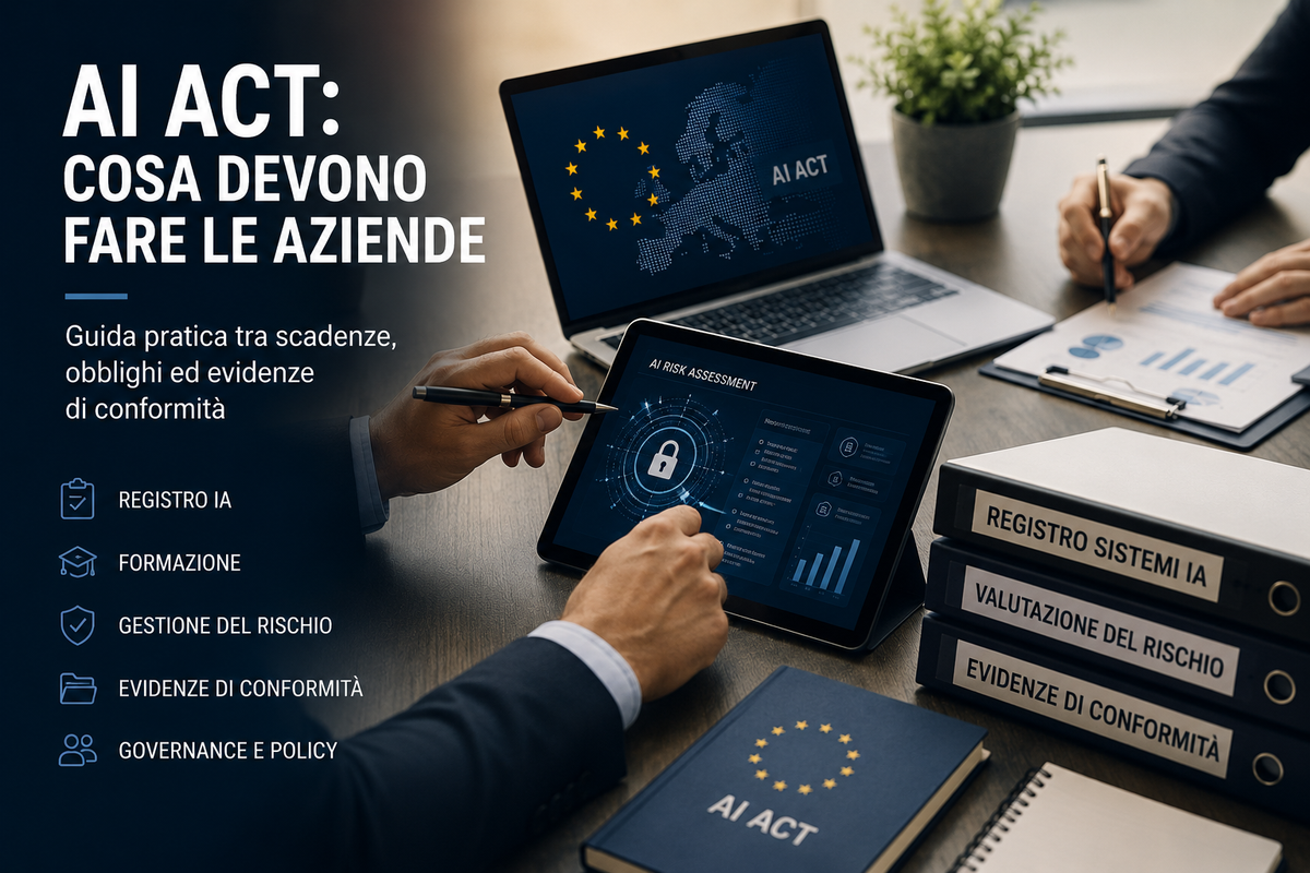 AI Act per aziende: cosa fare concretamente per prepararsi tra registro IA, formazione, privacy e governance