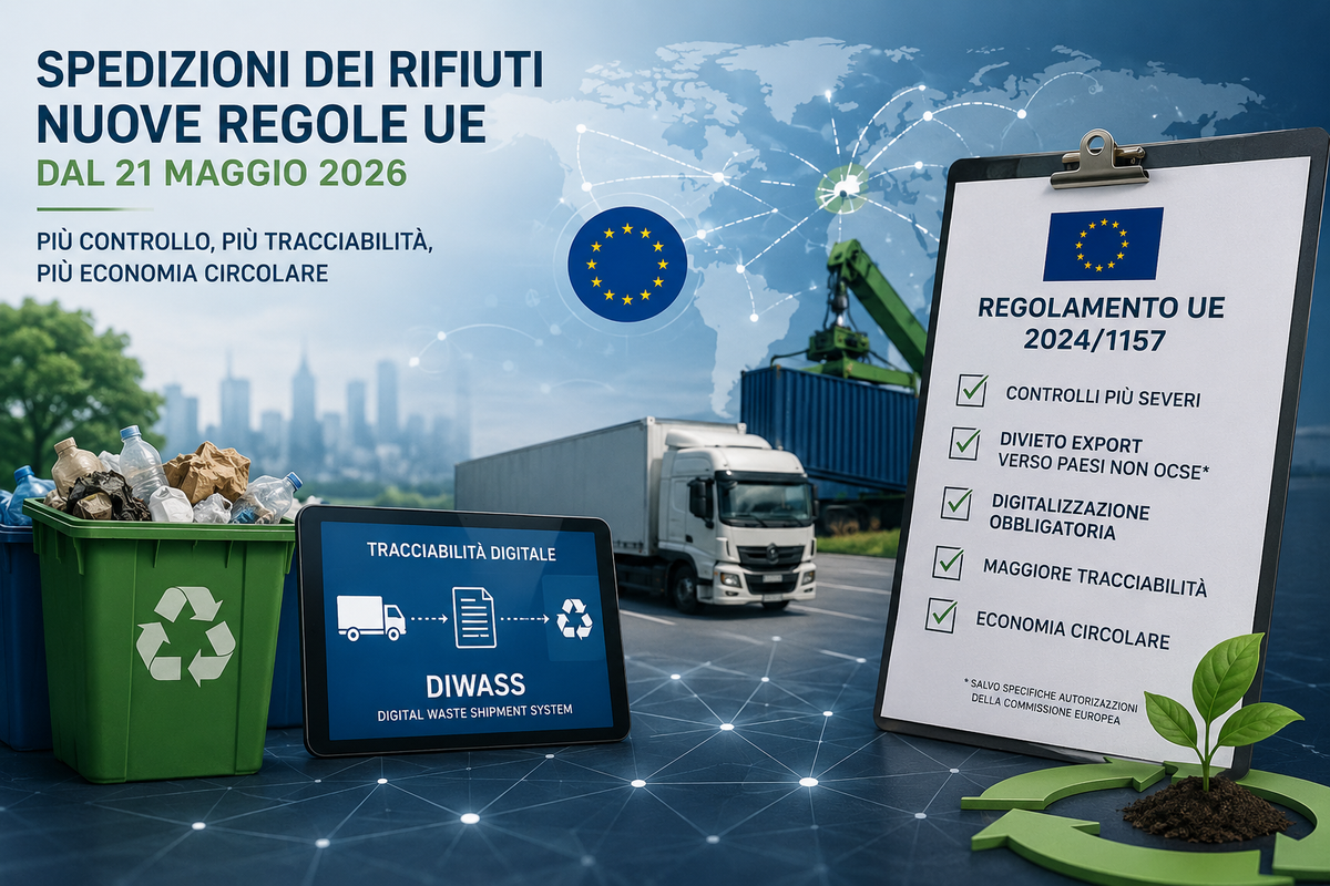 Nuove regole UE sulle spedizioni dei rifiuti dal 21 maggio 2026: cosa cambia per le aziende