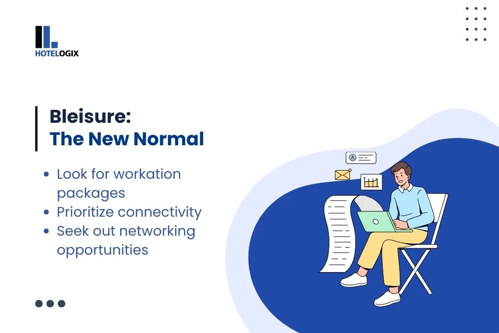 Bleisure: The New Normal  Look for workation packages   Prioritize connectivity  Seek out networking opportunities 
