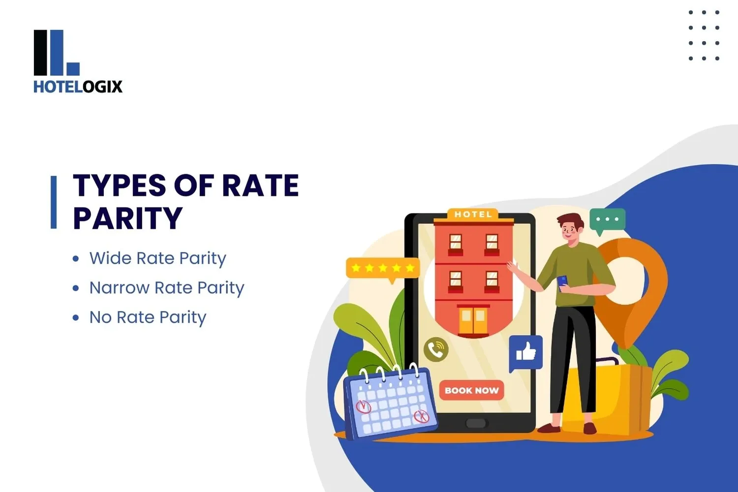 Types of Rate Parity  Wide Rate Parity  Narrow Rate Parity  No Rate Parity