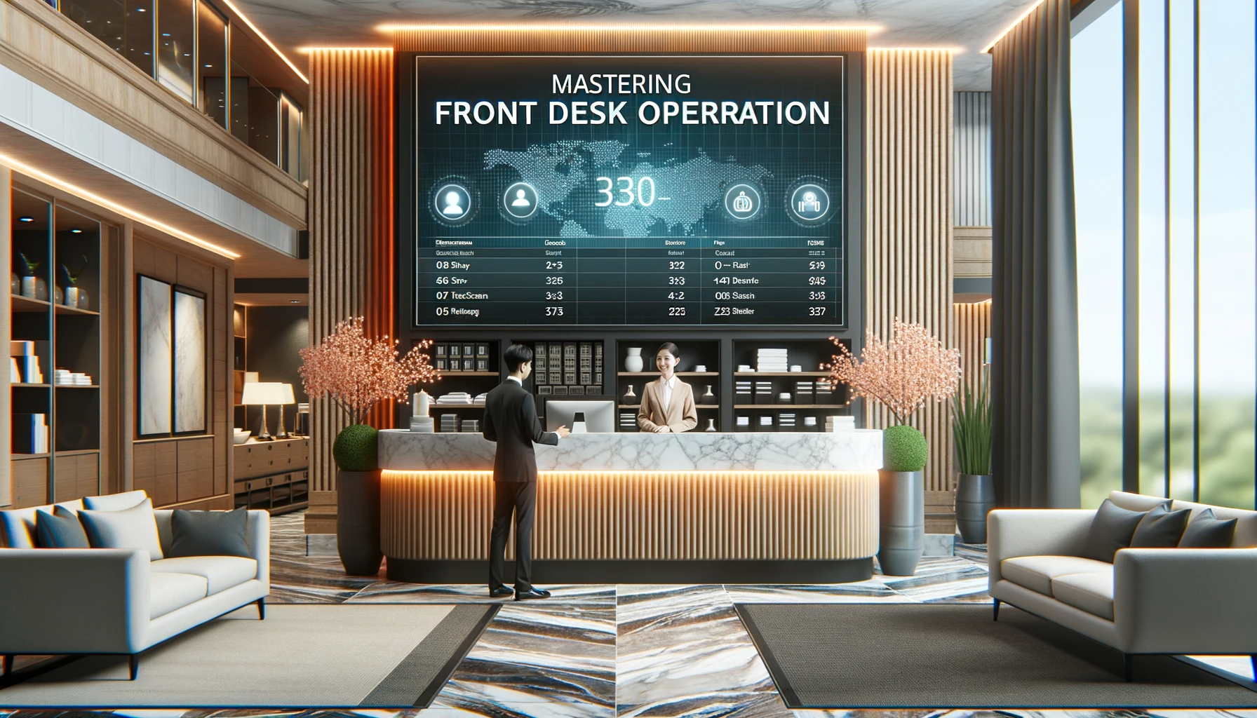 front desk operation in hotel