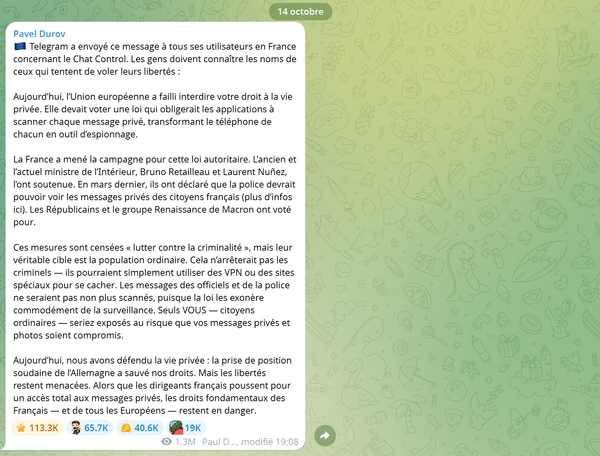 Quand Lecornu veut imposer une surveillance généralisé des smartphones, par Veerle Daens