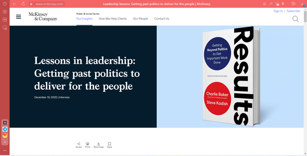 Mc Kinsey conseille-t-il à Macron de curiacer ses opposants et ses résistants ?