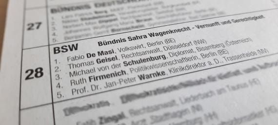 Recomptage des voix aux élections allemandes: le parti de Sahra Wagenknecht passe à l’offensive , par Tobias Riegel