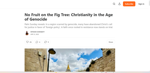 Un figuier stérile : le christianisme à l’ère du génocide, par Myriam Charabaty