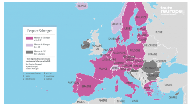 carte schengen