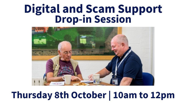 Scam support on 8 October at Carterton Library