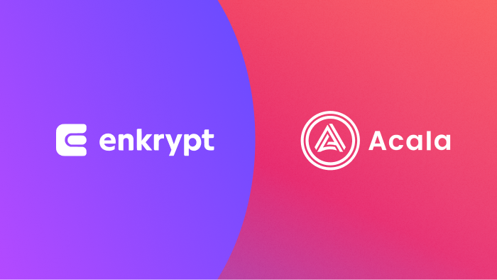 Interacting with Acala using Enkrypt