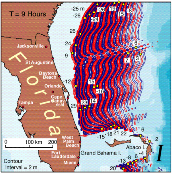 The Cumbre Vieja volcano and the East Coast tsunami worst case scenario