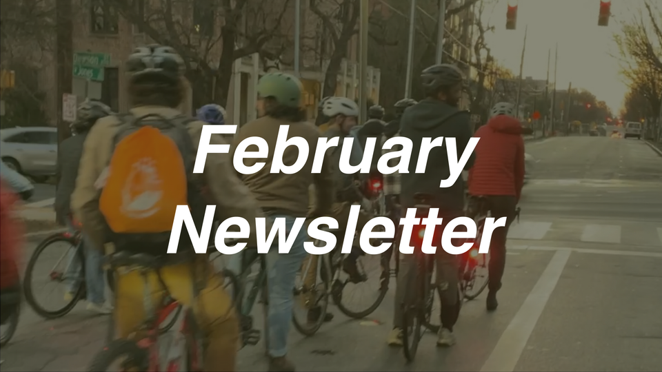 February Newsletter: Rides, Races, and a storefront for The Bike Library!