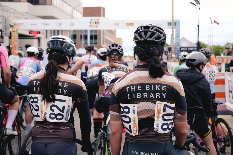 The Bike Library sponsored a women's race team. It was awesome.