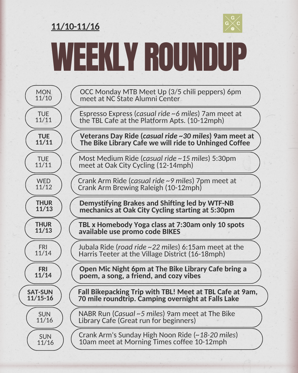 Weekly Roundup: November 10–16