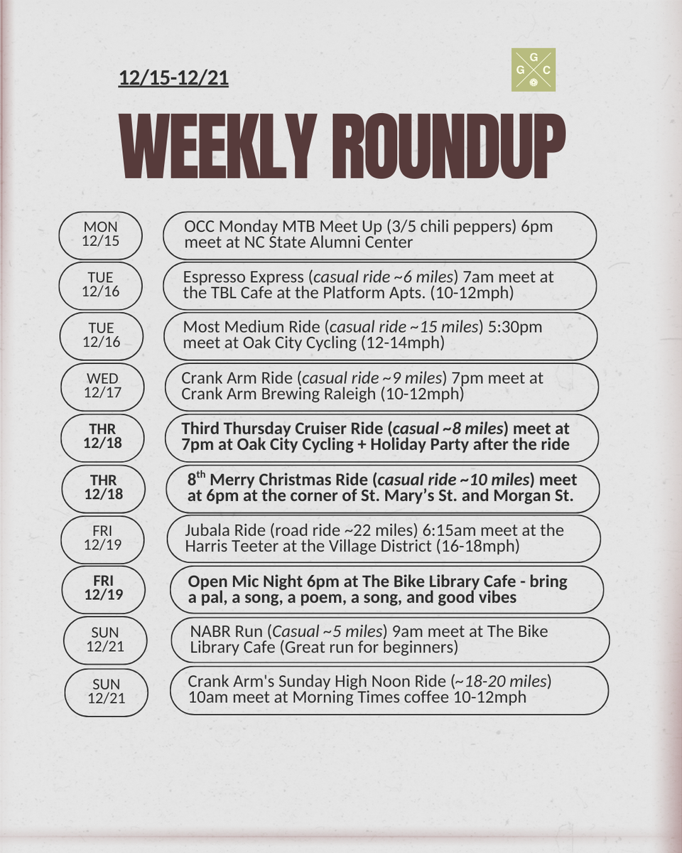 Weekly Roundup: December 15-21