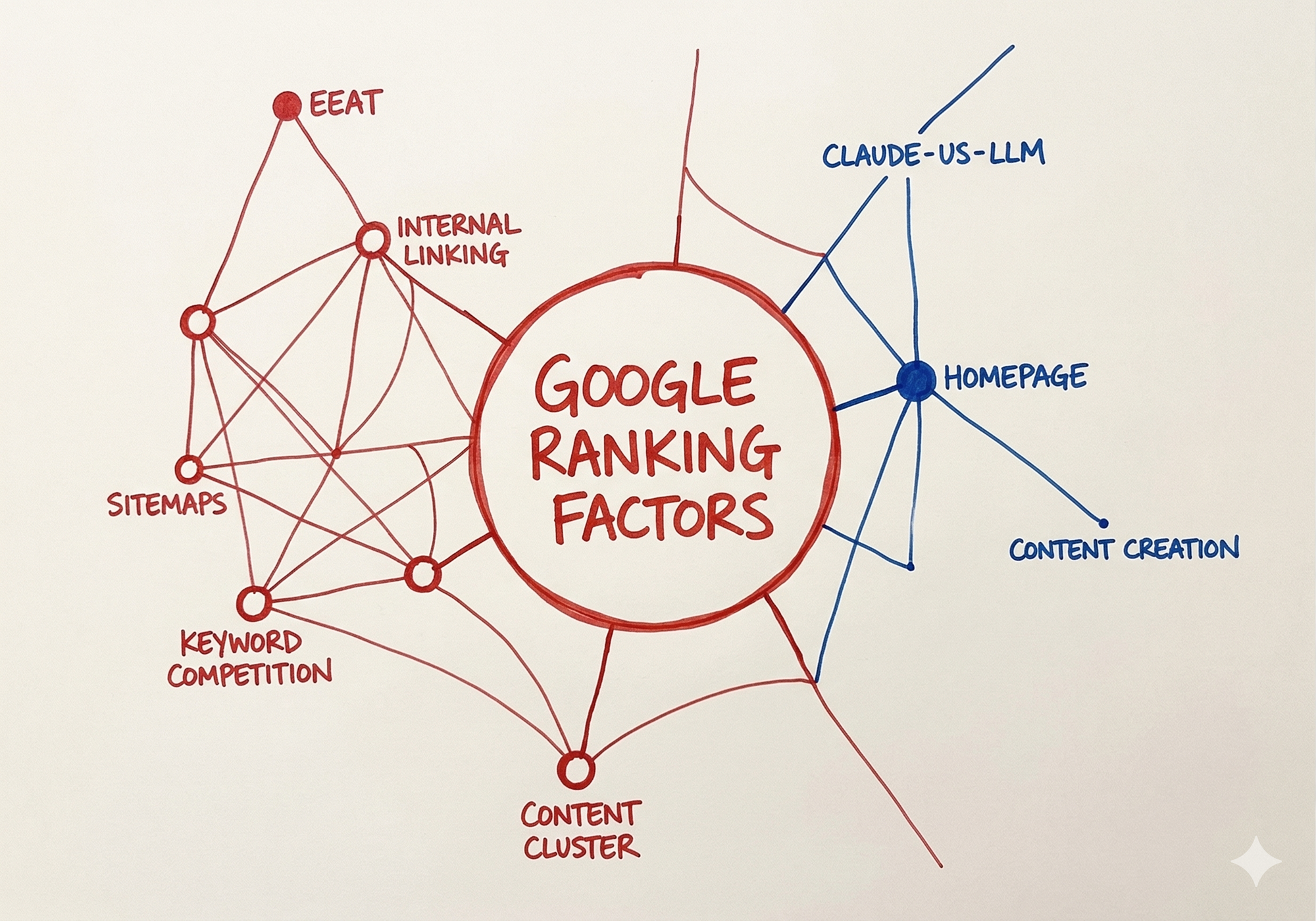 A spider-web of knowledge powering your content creation.