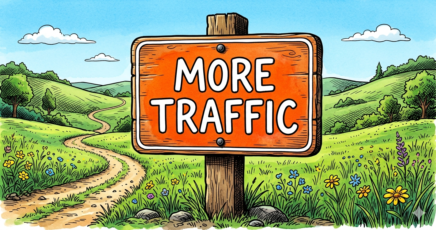 Get more traffic, with your "home-base" blog and newsletter.