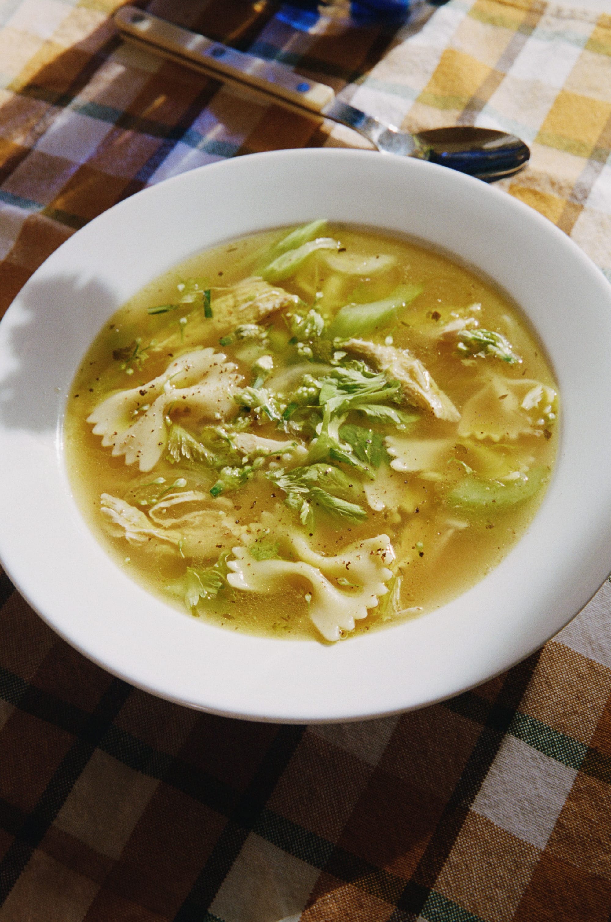 Chicken Noodle Soup with Cabbage, Dill and Lots of Lemon