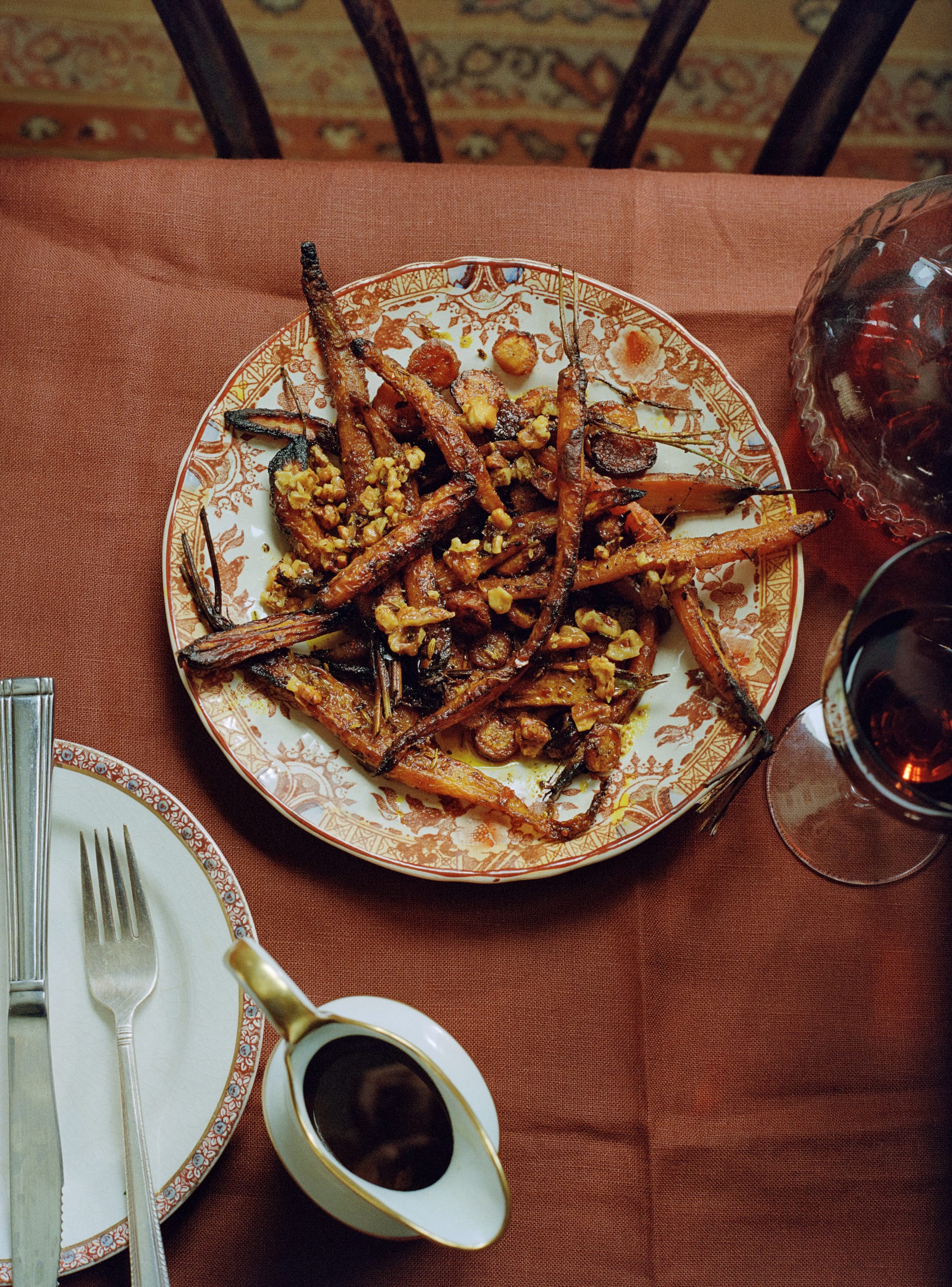 Spiced, Butter-Roasted Carrots with Walnuts