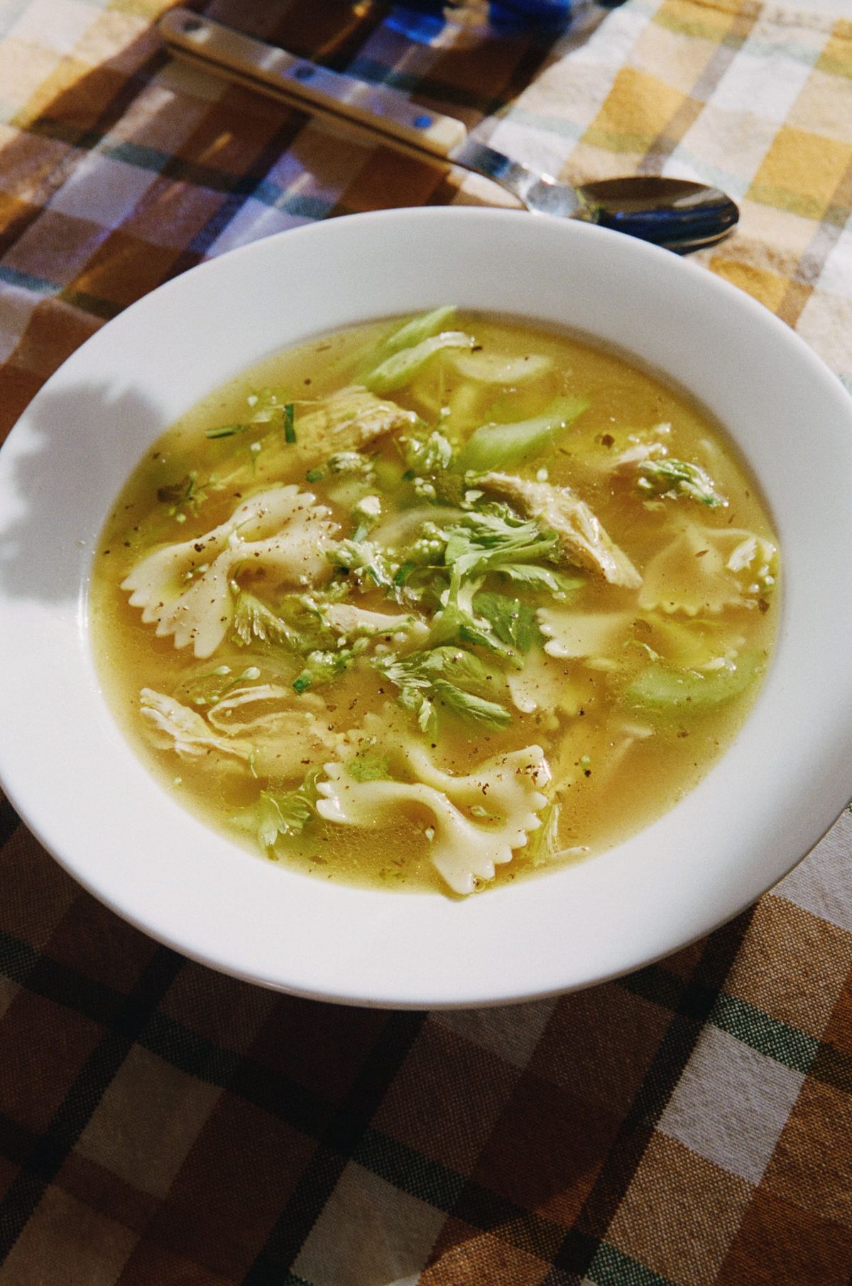 Chicken Noodle Soup with Cabbage, Dill and Lots of Lemon
