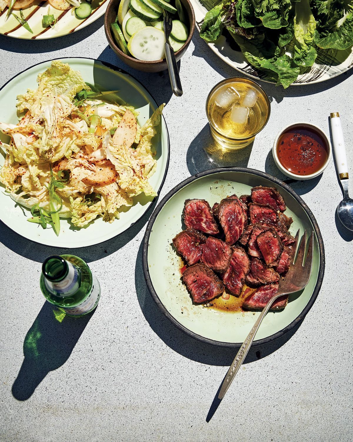 Seared Short Ribs with Kimchi and Sesame Salt