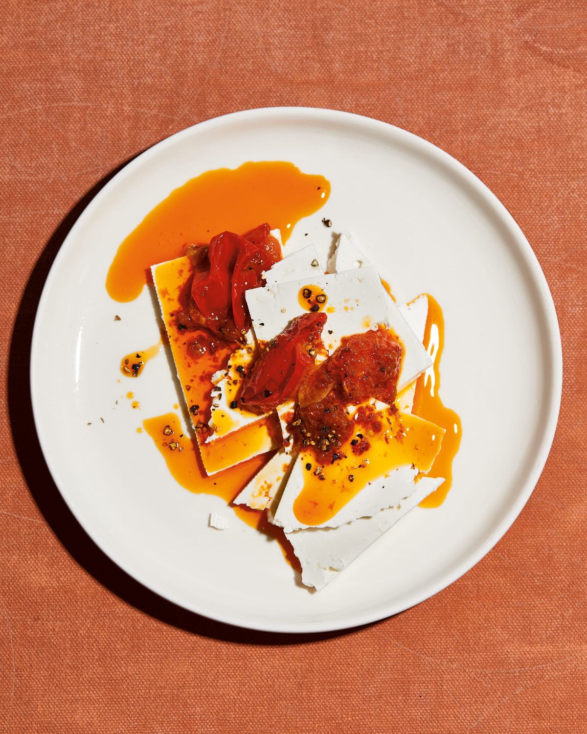 Spicy Tomato-Marinated Feta